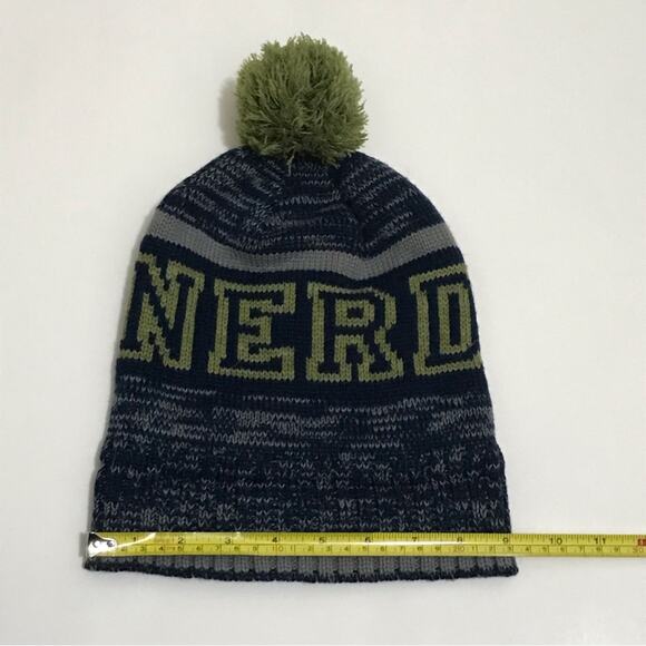 Nerd Beanie Hat with Pom OS - Picture 3 of 9